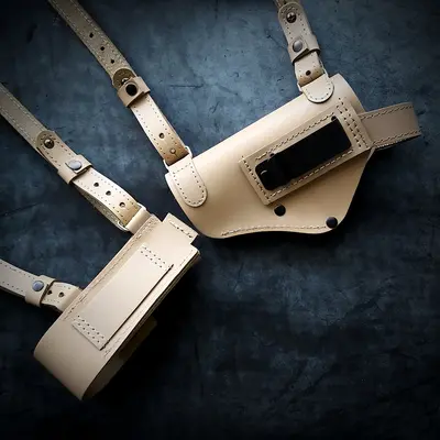 Кобура оперативная под BERETTA 92| скрытого ношения| койот