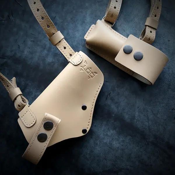 Кобура оперативная под BERETTA 92| скрытого ношения| койот