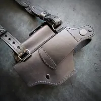 Оперативная кобура скрытого ношения под HK VP9 | чёрная, кожаная
