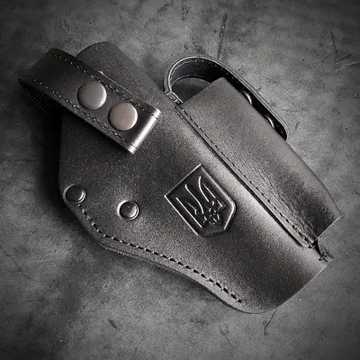 Кобура поясная под ТТ/Browning M1903| с гербом Украины и клипсой