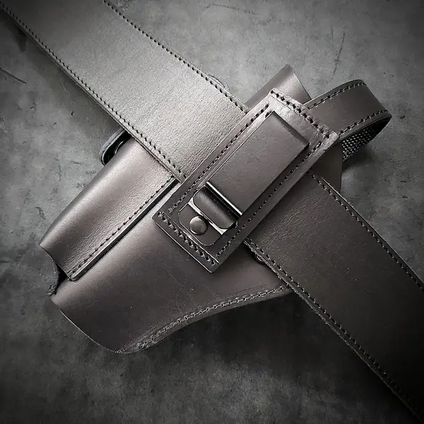 Кобура поясная под ТТ/Browning M1903| с гербом Украины и клипсой