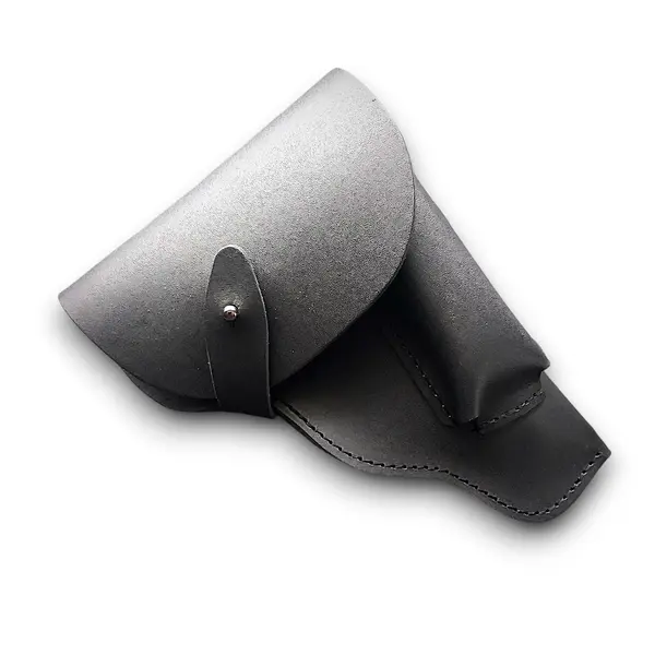 Кобура поясная закрытого типа| под ПМ| чёрная| кожаная