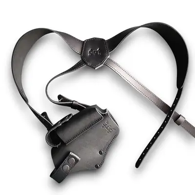 Шкіряна оперативна кобура під Glock 17 | прихованого носіння| чорна