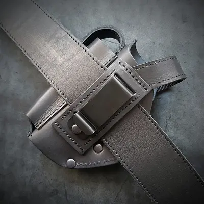 Кобура поясная под Beretta M84 FS |на скобе| черная