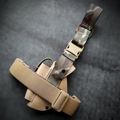 Набедренная кобура под ПМ| койот| кожаная