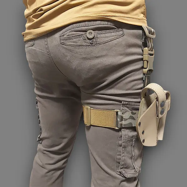 Набедренная кобура под ПМ| койот| кожаная