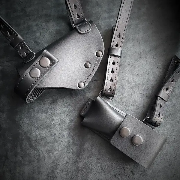 Оперативная кобура под ФОРТ 12/17/20| скрытого ношения| кожаная| черная