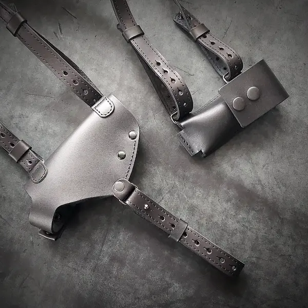 Оперативная кобура под ТТ| скрытого ношения| кожаная| черная