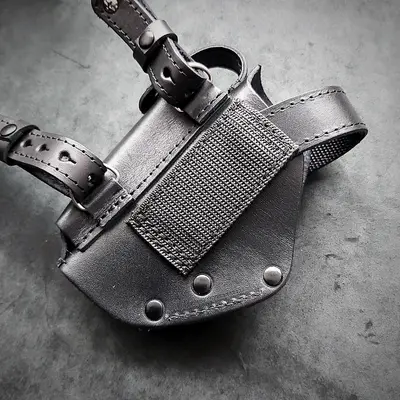 Оперативна кобура прихованого носіння під ПМ | чорна на резинці