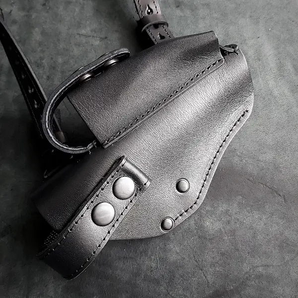 Оперативная кобура под ТТ/Browning M1903| скрытого ношения| кожаная| на резинке