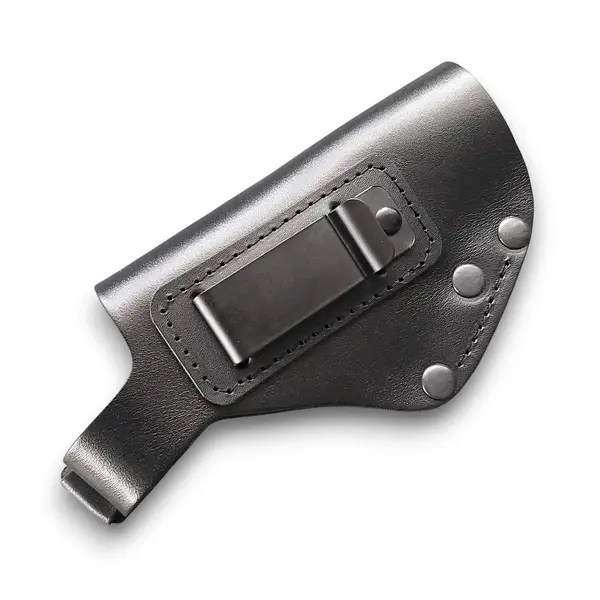 Кожаная кобура поясная для скрытого ношения под ФОРТ 12/17/20| чёрная (двухсторонняя)