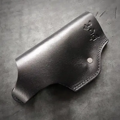 Шкіряна кобура поясна під Glock 19 | чорна