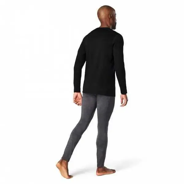 Чорна кофта чоловіча Smartwool Merino 150 Lightweight Base Layer