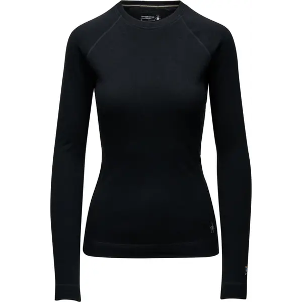 Кофта жіноча Smartwool Merino 250 Baselayer Crew, Чорна