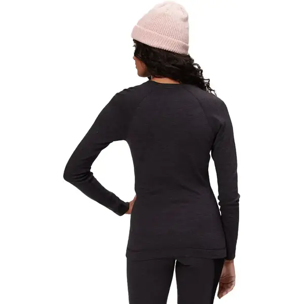 Кофта жіноча Smartwool Merino 250 Baselayer Crew, Чорна