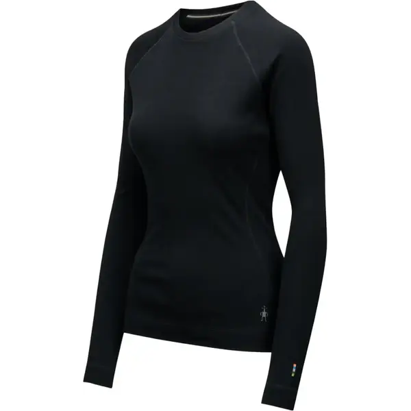 Кофта жіноча Smartwool Merino 250 Baselayer Crew, Чорна