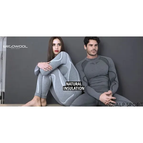 Чоловіча термофутболка Accapi Ergowool з довгим рукавом чорна