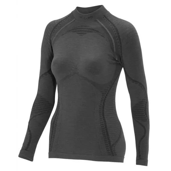 Жіноча термофутболка Accapi Ergowool з довгим рукавом Сіро/Чорний