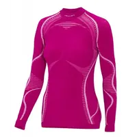 Жіноча термофутболка Accapi Ergowool з довгим рукавом Фуксі/Білий