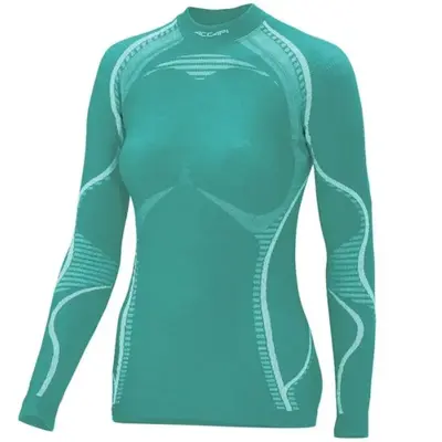 Жіноча термофутболка Accapi Ergowool з довгим рукавом Caribbean/White