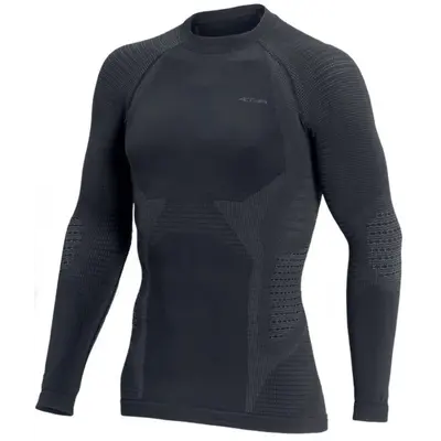 Термофутболка чоловіча з довгим рукавом Accapi Polar Bear Чорно/Сіра