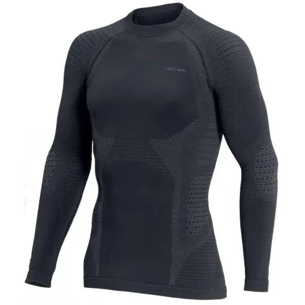 Термофутболка чоловіча з довгим рукавом Accapi Polar Bear Чорно/Сіра