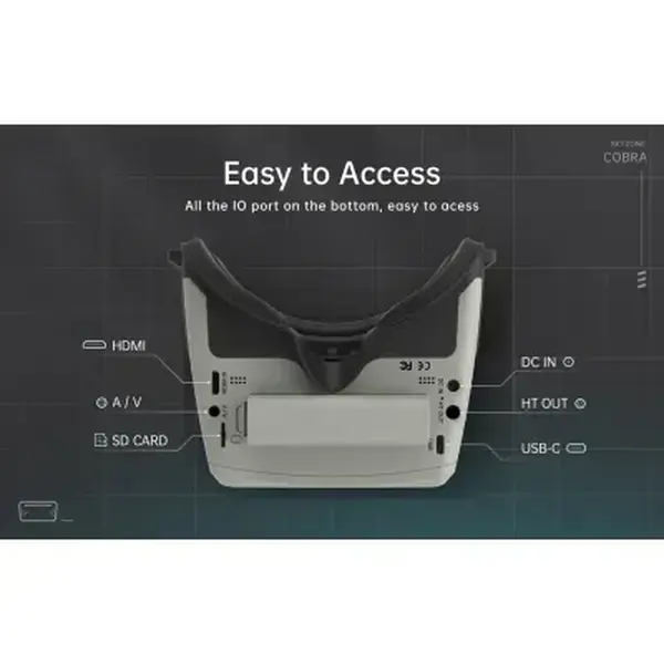 Окуляри FPV Skyzone Cobra X V4 Diversity DVR 5.8GHz 56CH L,X Band