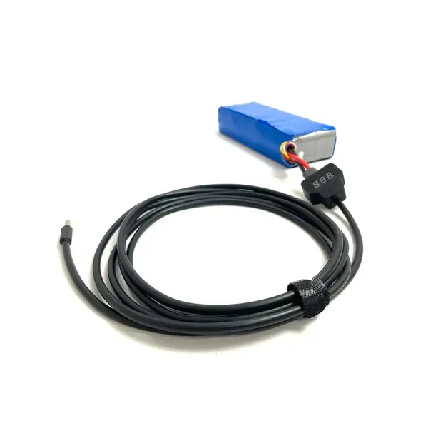 Кабель живлення Starlink Mini від FPV батареї з вбудованим вольтметром 5 м