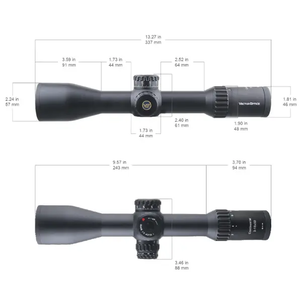 Оптичний приціл Vector Optics Continental 3–18×50 FFP VEC-MBR, труба 34 мм, з підсвічуванням