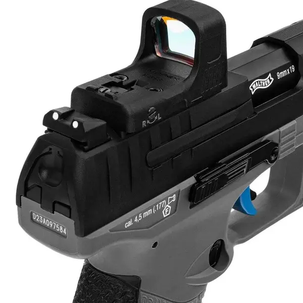 Пневматичний пістолет Umarex Walther Q5 Match Combo 5″ CO₂ Blowback 4,5 мм з коліматором