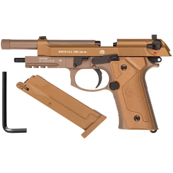 Пневматичний пістолет Umarex Beretta M9A3 FDE CO₂ 4,5 мм Blowback із затворною затримкою