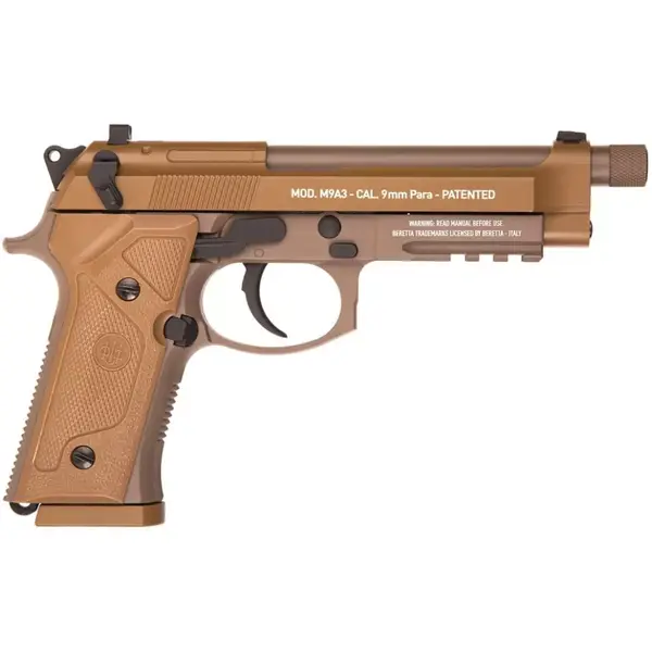 Пневматичний пістолет Umarex Beretta M9A3 FDE CO₂ 4,5 мм Blowback із затворною затримкою
