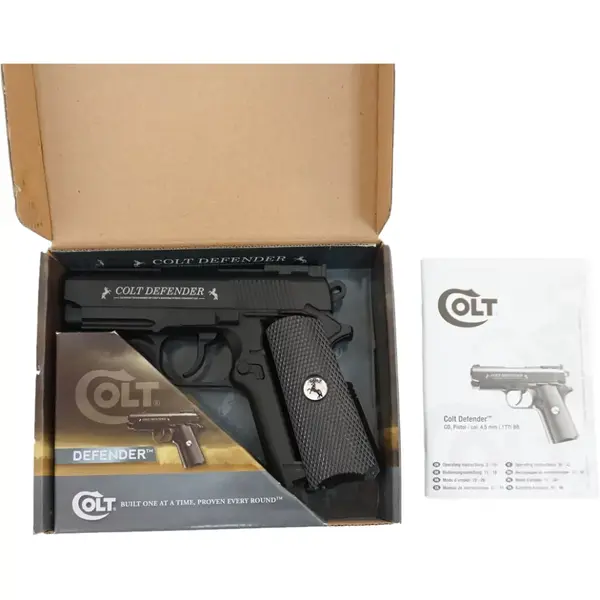 Пневматичний пістолет Umarex Colt Defender CO₂ 4,5 мм BB з планкою Weaver