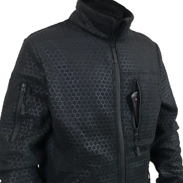 Militex Windblock Tactical Black fleece jacket mod. 4 S 🎃 Militex Windblock Tactical Black fleece jacket mod. 4 S 🎃