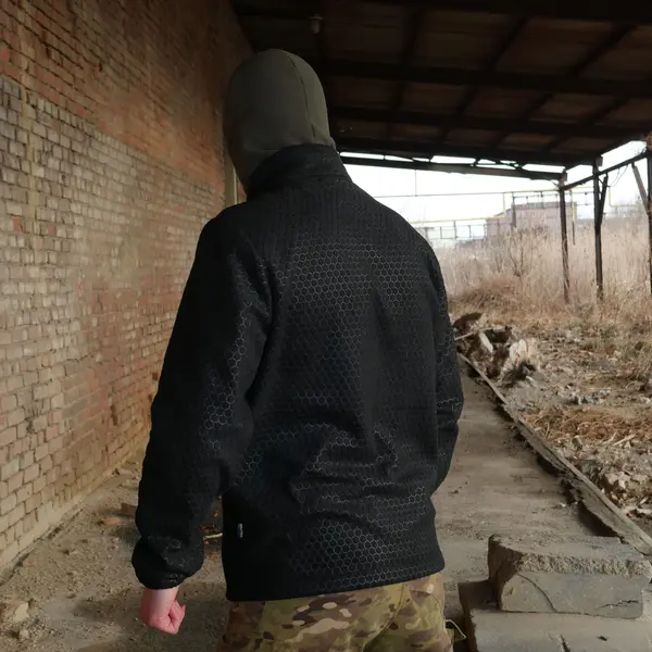 Militex Windblock Tactical Black fleece jacket mod. 4 S 🎃 Militex Windblock Tactical Black fleece jacket mod. 4 S 🎃