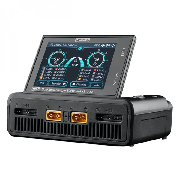 Зарядний пристрій ToolkitRC M8D (DC 800W x2)