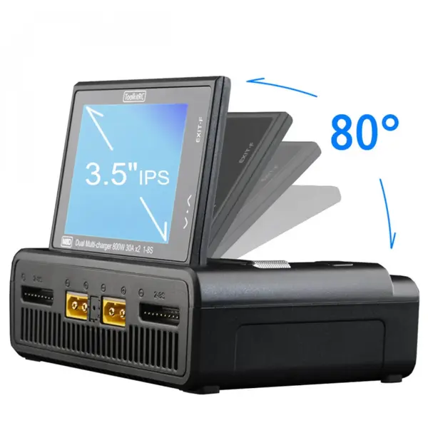 Зарядний пристрій ToolkitRC M8D (DC 800W x2)