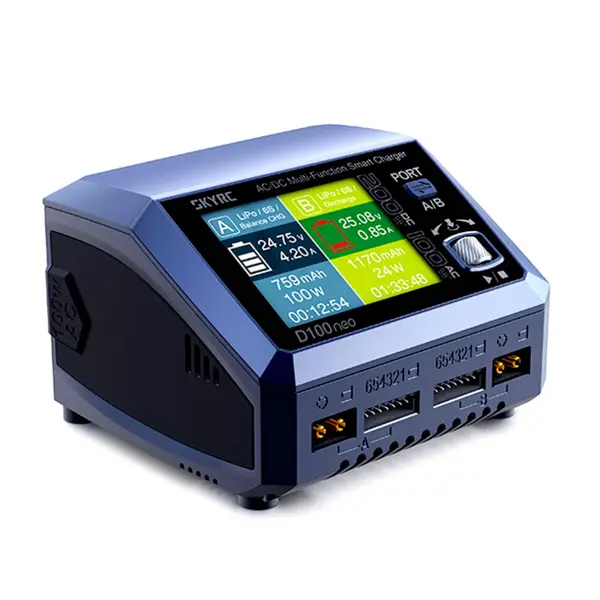 Зарядний пристрій SkyRC D100neo (AC 100/DC 100W x2)