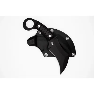 Тактичний керамбіт Відьма фіксований 1.4116, 210 мм, чохол MOLLE, чорний