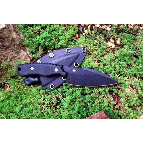 Тактичний ніж фіксований Гефест 1.4116, 238 мм, чохол MOLLE, чорний