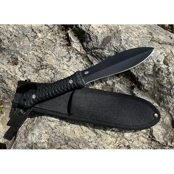 Ніж тактичний Blade Brothers Кіммерієць фіксований 1.4116 з нейлоновим чохлом MOLLE