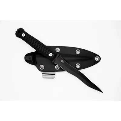 Ніж тактичний Blade Brothers ФЛАМБЕРГ 1.4116 з пластиковим чохлом MOLLE