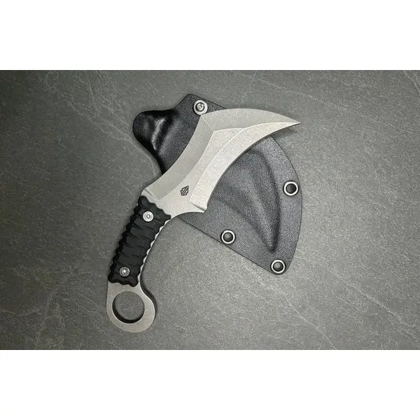 Тактичний ніж керамбіт ВІДЬМА Стоунвош