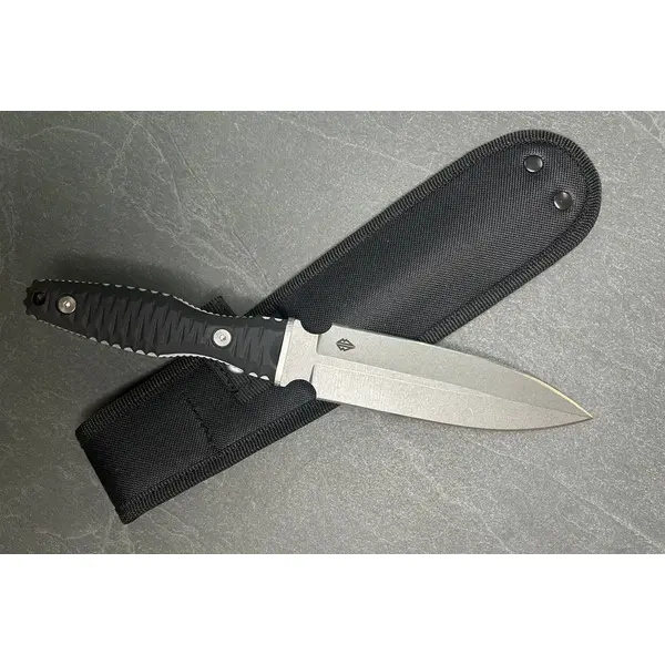 Ніж тактичний фіксований ІНКВІЗИТОР стоунвош сталь 1.4116