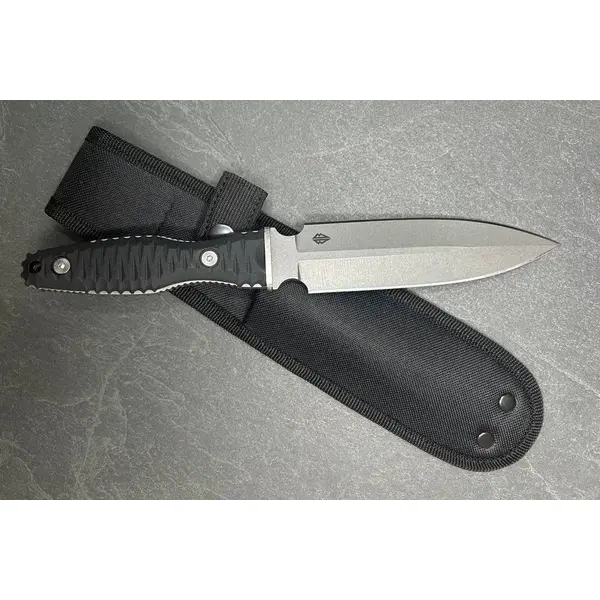 Ніж тактичний фіксований ІНКВІЗИТОР стоунвош сталь 1.4116