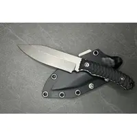 Тактичний ніж ХІРДМАН Стоунвош з фіксованим лезом та чохлом