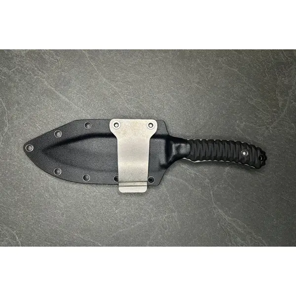 Тактичний ніж ХІРДМАН Стоунвош з фіксованим лезом та чохлом