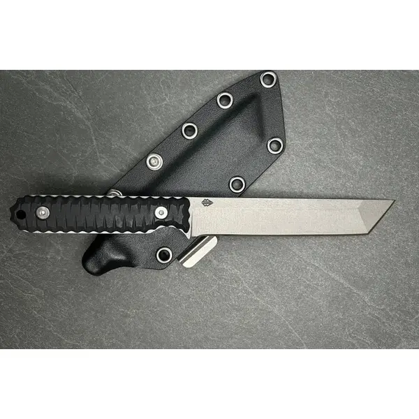 Тактичний ніж ЯМАТО Стоунвош American Tanto з фіксованим лезом та чохлом