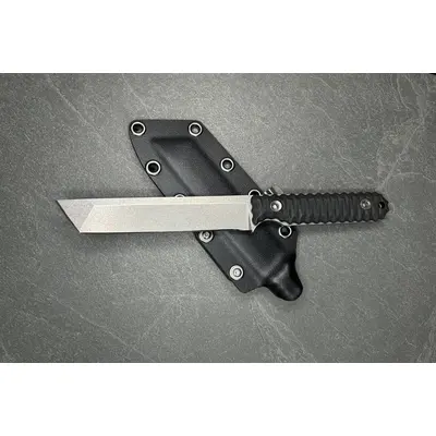 Тактичний ніж ЯМАТО Стоунвош American Tanto з фіксованим лезом та чохлом