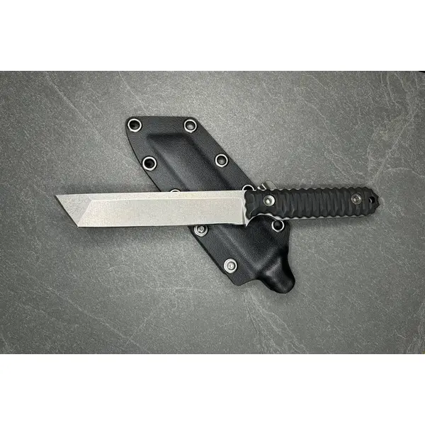 Тактичний ніж ЯМАТО Стоунвош American Tanto з фіксованим лезом та чохлом